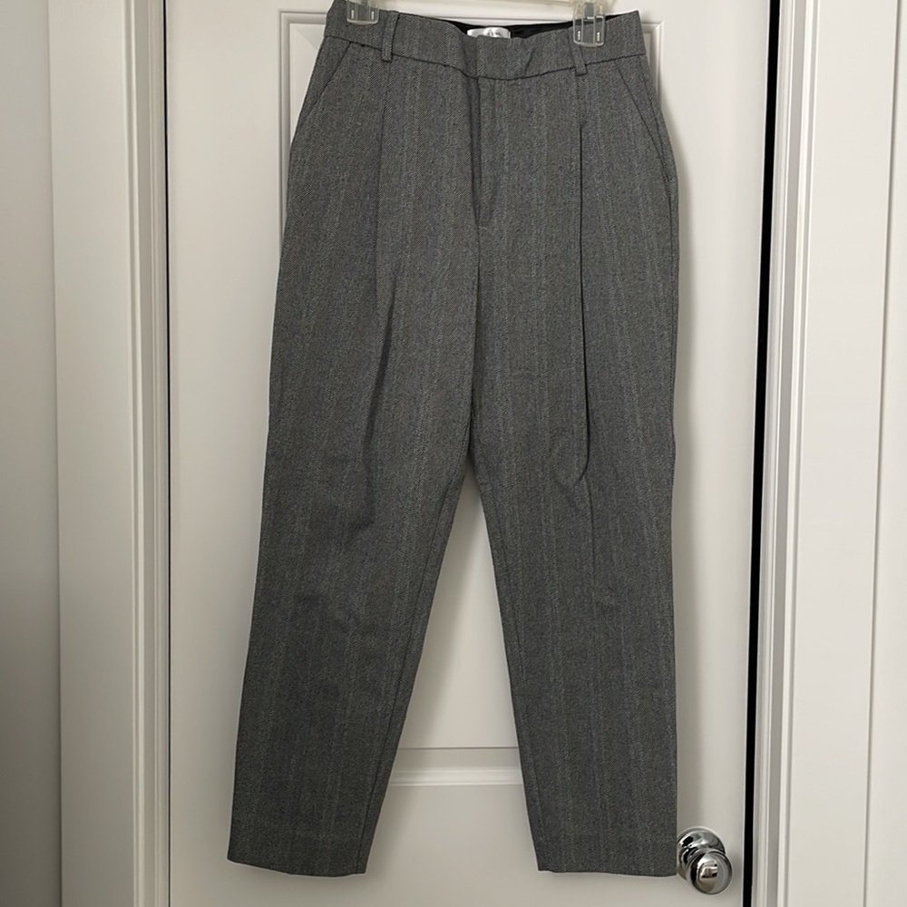 Anine Bing Trouser. Great condition. Gray herringbone.